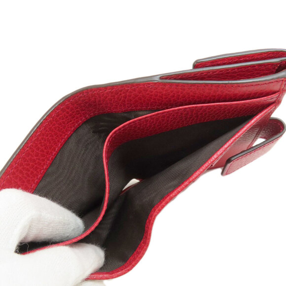 GUCCI Red Leather Wallet - Picture 5 of 11